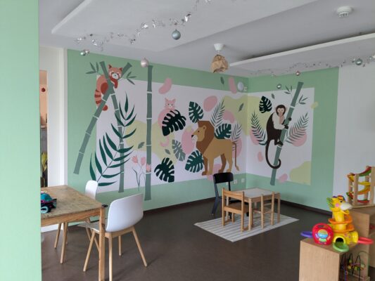 Une murale créative au foyer de la Boussole